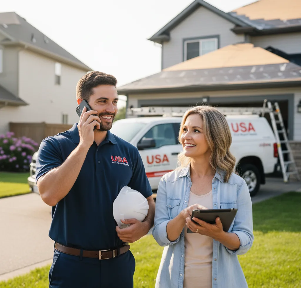 USA Roof Repair Experts customer support in Comanche